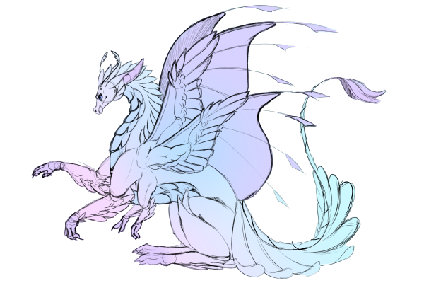 A recently hatched player dragon