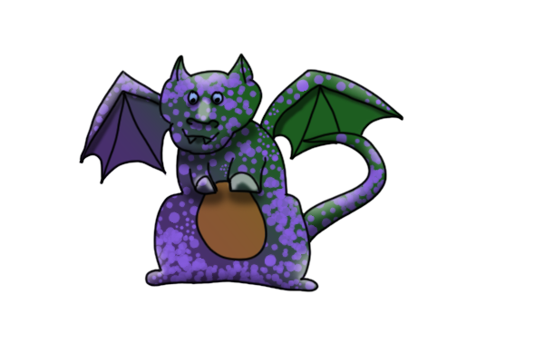 A recently hatched player dragon